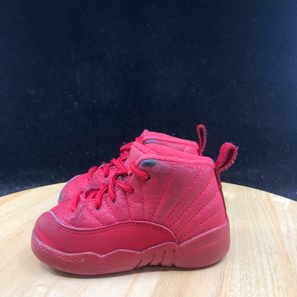 Nike Air Jordan 12 XII Retro TD Bulls Gym Red 850000-601 Shoes Toddler Size 10C - Picture 7 of 10